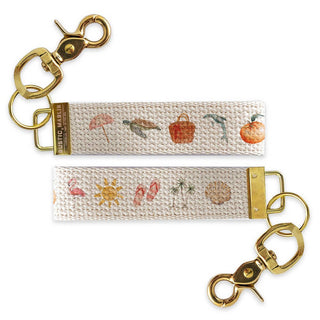 Florida Icons Keychain | Florida Souvenir | Key Fob