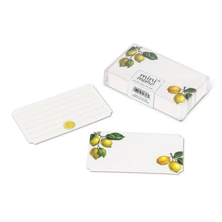 50 Piece Lemon Mini Note Cards-2x3.5"L