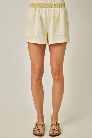 61444 Comfy Printed Terry Shorts