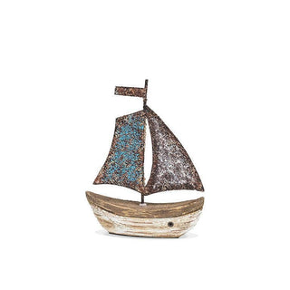 Mini Sailboat with Sail Up - 4.5"H