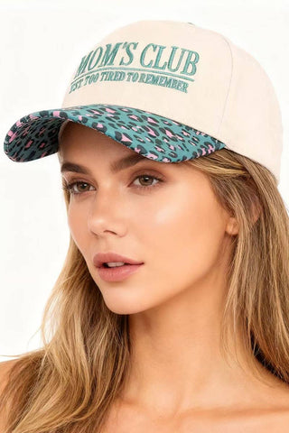 Mom's Club Two Tone Canvas Cotton Cap SI-28963