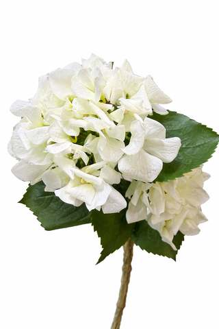 24"Lux Designer-Grade Ultra-Realistic Hydrangea–(7"Bloom)