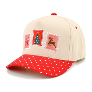 CC CHRISTMAS STAMP TRUCKER HAT, TCM 0308 1