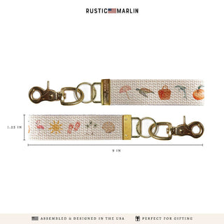 Florida Icons Keychain | Florida Souvenir | Key Fob