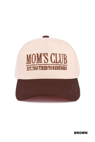Mom's Club Two Tone Canvas Cotton Cap SI-28963