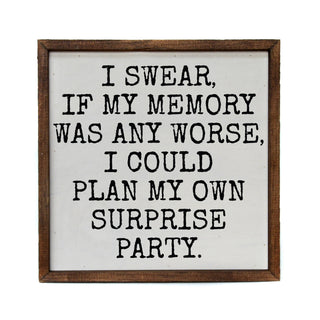 Plan My Own Surprise Sign With Sayings - Funny Home Decor