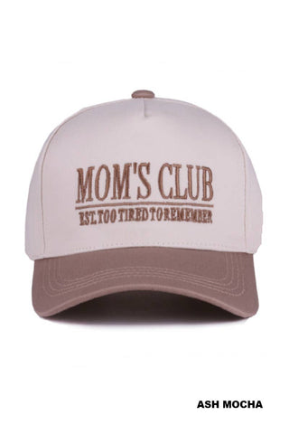Mom's Club Two Tone Canvas Cotton Cap SI-28963