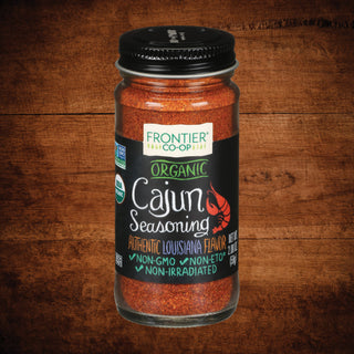 Cajun Seasoning, Certified Organic, Non-GMO, Kosher 2.08 Oz.