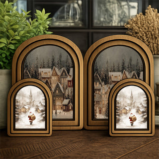 Village Santa Canvas Art