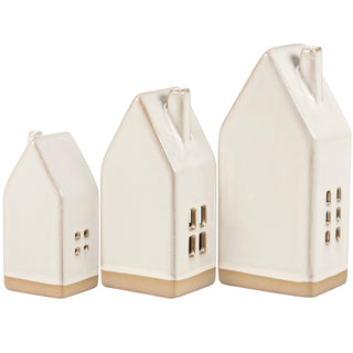 Lighted House Figurine Set