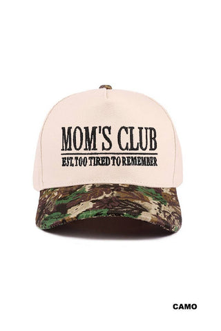 Mom's Club Two Tone Canvas Cotton Cap SI-28963