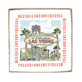 Welcome To Fabulous Las Vegas Block Sign