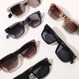 Chunky Frame Square Lens Fashion Sunglasses