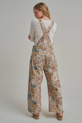 MIXED PRINT BOHO PATCHWORK OVERALL JUMPSUIT_JLB80013-10
