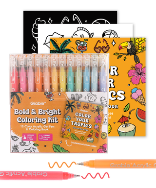 Bold & Bright Coloring Kit - Tropics Color