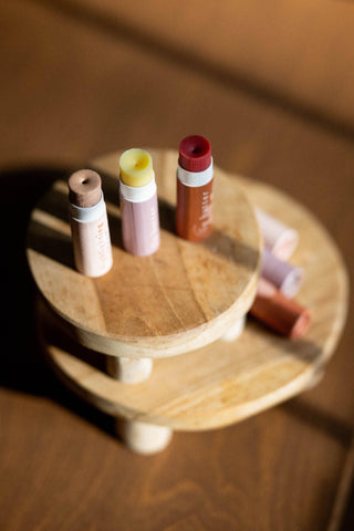 Lip butter • lavender peppermint • moisture rich & glossy enhanced with olive squalane