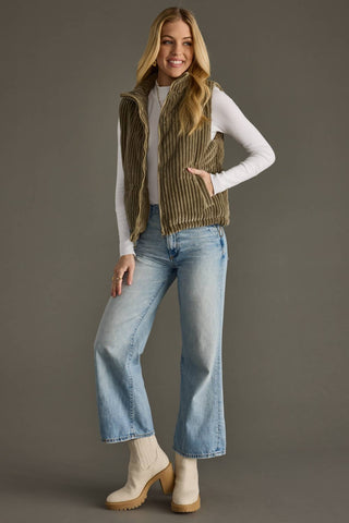 Olive Corduroy Vest