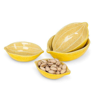 S/4 Lemon Nesting Bowls-4"to 6.5"L