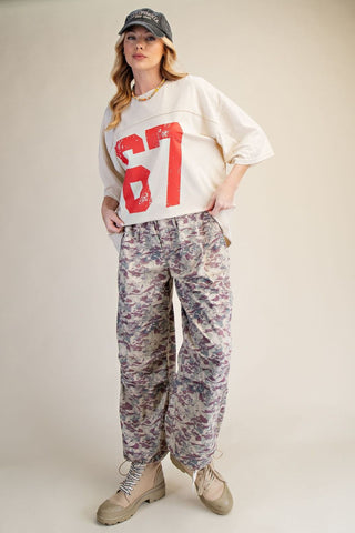 Easel Camo Printed Pants