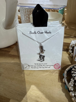 Boots Over Heals Necklace