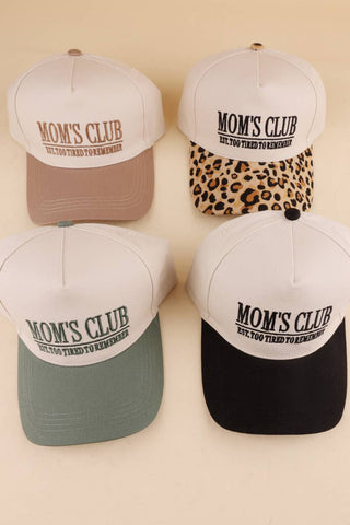 Mom's Club Two Tone Canvas Cotton Cap SI-28963