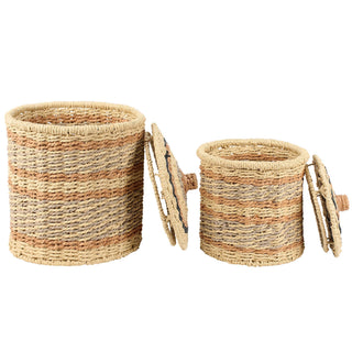 Paper Rope Storage Basket Set