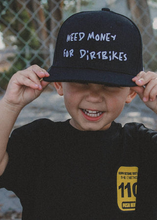 Need $ For Dirt Bikes Snapback Black