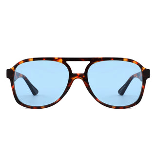 Aviator Sunglasses - Blue Lens