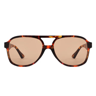 Aviator Sunglasses - Brown Lens