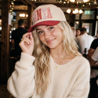 CC SANTA APPLIQUE TRUCKER HAT, TCM 0311