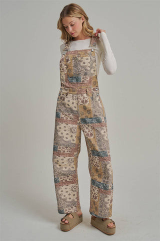 MIXED PRINT BOHO PATCHWORK OVERALL JUMPSUIT_JLB80013-10
