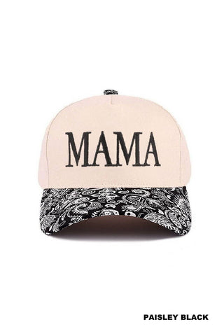 `1016 Mama Two Tone Canvas Cotton Cap SI-28117