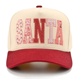 CC SANTA APPLIQUE TRUCKER HAT, TCM 0311