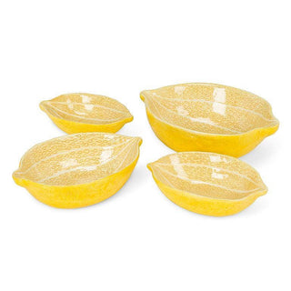 S/4 Lemon Nesting Bowls-4"to 6.5"L