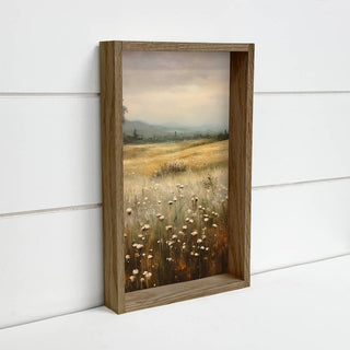 Wildflower Solace - Wildflower Canvas Art - Wood Framed Art