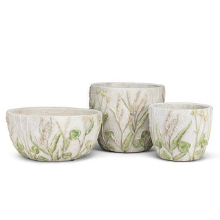 Shallow Lavender & Greenery Planter-8.5"D