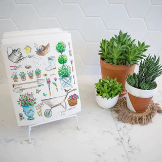 English Cottage Garden Swedish Cloth