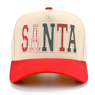 CC SANTA APPLIQUE TRUCKER HAT, TCM 0310