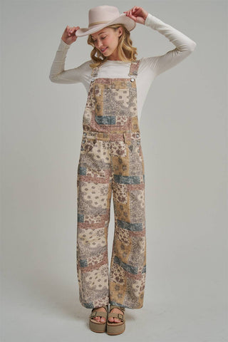 MIXED PRINT BOHO PATCHWORK OVERALL JUMPSUIT_JLB80013-10