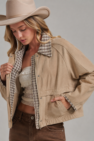 VINTAGE OXFORD CANVAS TWILL FALL JACKET_JLT00253-01