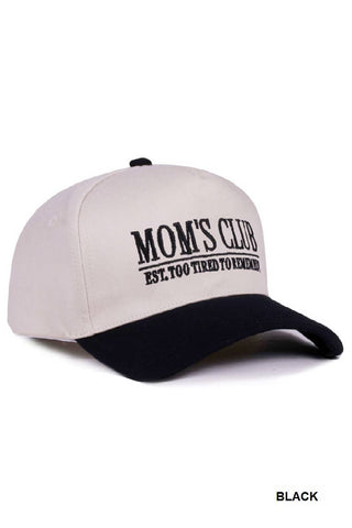 Mom's Club Two Tone Canvas Cotton Cap SI-28963