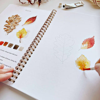 Autumn watercolor workbook