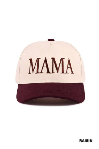 `1016 Mama Two Tone Canvas Cotton Cap SI-28117