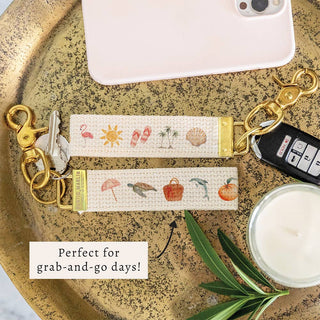 Florida Icons Keychain | Florida Souvenir | Key Fob