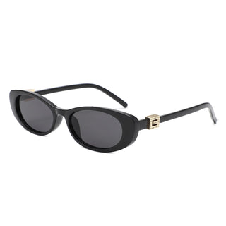 Oval Sunglasses - Black