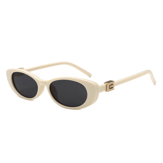 Oval Sunglasses - Cream