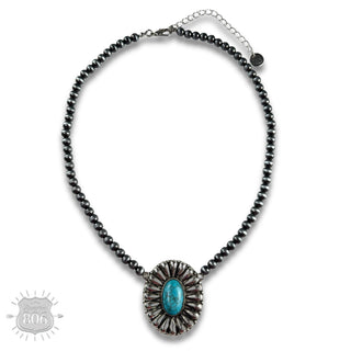 Western Sunburst Pendant Necklace