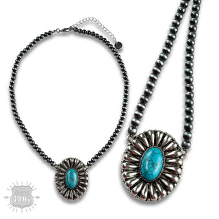 Western Sunburst Pendant Necklace